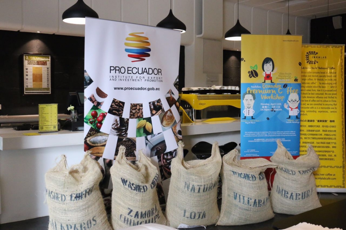 Coffee at InkaLab for Ecuador Premium Coffee Workshop